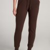 Women American Tall Athletic Pants | Women'S Tall Knit Lounge Jogger In Chocolate