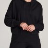 Women American Tall Long Sleeve Tees | Women'S Tall Lounge Hoodie In Black