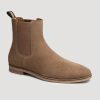 Men American Tall | Tall Men'S Suede Pull-On Boots In Beige