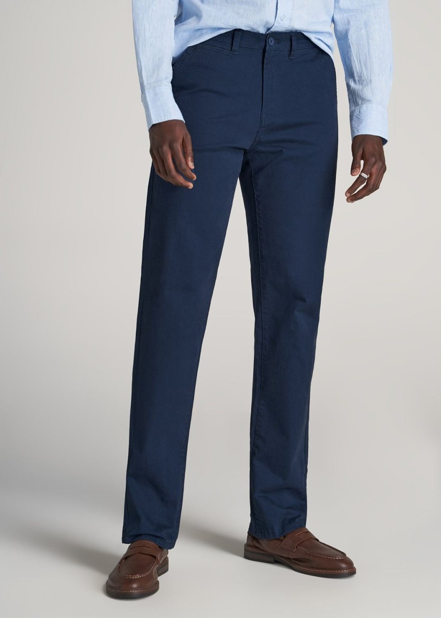 Men American Tall Pants + Chinos | J1 Straight Leg Chinos In Pants For Tall Men Marine Navy