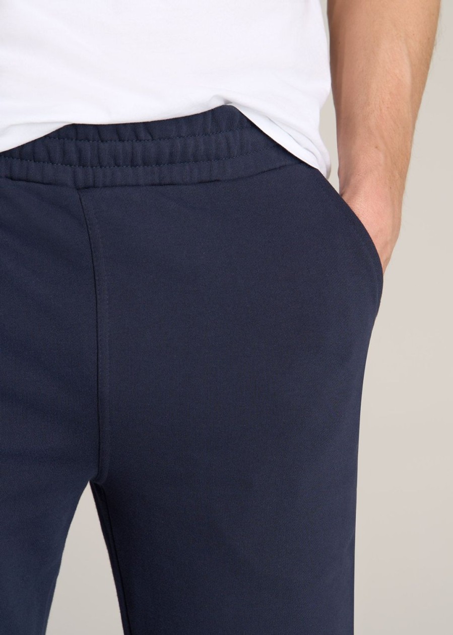 Men American Tall Athletic Pants | Wearever French Terry Sweatpants For Tall Men In Navy