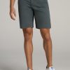 Men American Tall Shorts | Everyday Comfort 5 Pocket Short For Tall Men In Soft Green