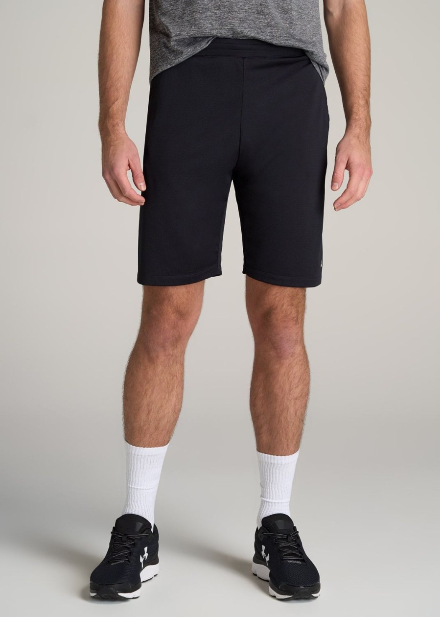 Men American Tall Shorts | A.T. Performance Engineered Athletic Shorts For Tall Men In Black