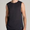 Men American Tall Tees + Tanks | A.T. Performance Modern-Fit Engineered Tall Tank Top In Charcoal Mix