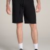 Men American Tall Shorts | Wearever Garment-Dyed French Terry Sweat Shorts For Tall Men In Black