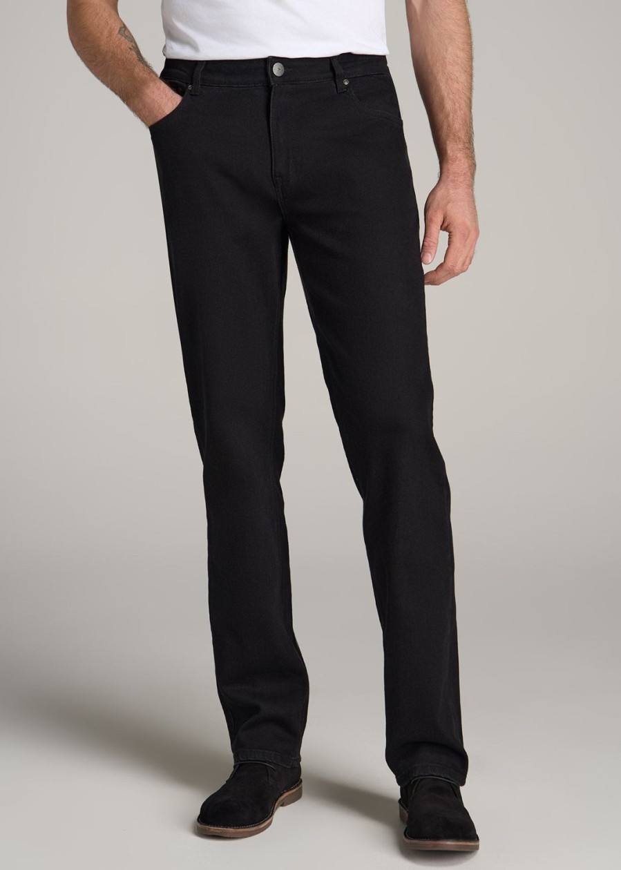 Men American Tall Jeans | J1 Straight Leg Jeans For Tall Men In Black True Black