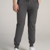 Men American Tall Athletic Pants | Wearever French Terry Men'S Tall Joggers In Charcoal Mix