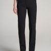 Women American Tall Pants + Trousers | Slim Straight Leg Dress Pants For Tall Women In Black