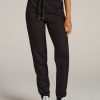 Women American Tall Pants + Trousers | Twill Jogger Pants For Tall Women In Black