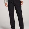 Men American Tall Pants + Chinos | Lj&S Stretch Canvas Regular-Fit Carpenter'S Pants For Tall Men In Black