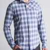 Men American Tall Button Shirts | Tall Men'S Ultra Lightweight Snap-Front Shirt In Open Sky