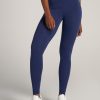 Women American Tall Athletic Pants | Cotton Women'S Tall Leggings In Midnight Blue