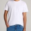 Men American Tall Tees + Tanks | The Essential Regular-Fit Crew-Neck Men'S Tall Tees In White