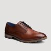 Men American Tall | Men'S Rugged Leather Oxford Shoes Size 13 To 16 In Tan Brown