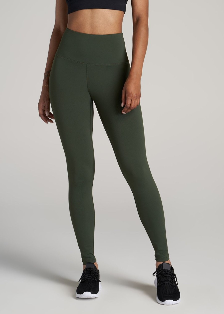 Women American Tall Athletic Pants | Balance Ultra High-Rise Leggings For Tall Women In Pine Tree