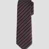 Men American Tall Blazers + Suit Separates | Dress Ties For Tall Men In Burgundy Stripe