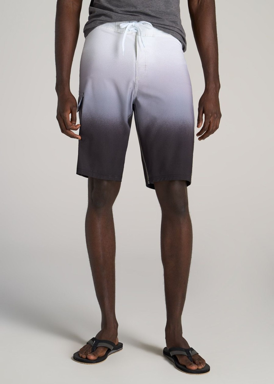 Men American Tall Shorts | Tall Board Shorts For Men In Black Ombre