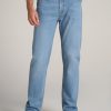 Men American Tall Jeans | Lj&S Straight Leg Jeans For Tall Men In Stone Wash Light Blue