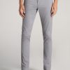 Men American Tall Pants + Chinos | Carman Tapered Fit Five Pocket Pants For Tall Men In Pebble Grey