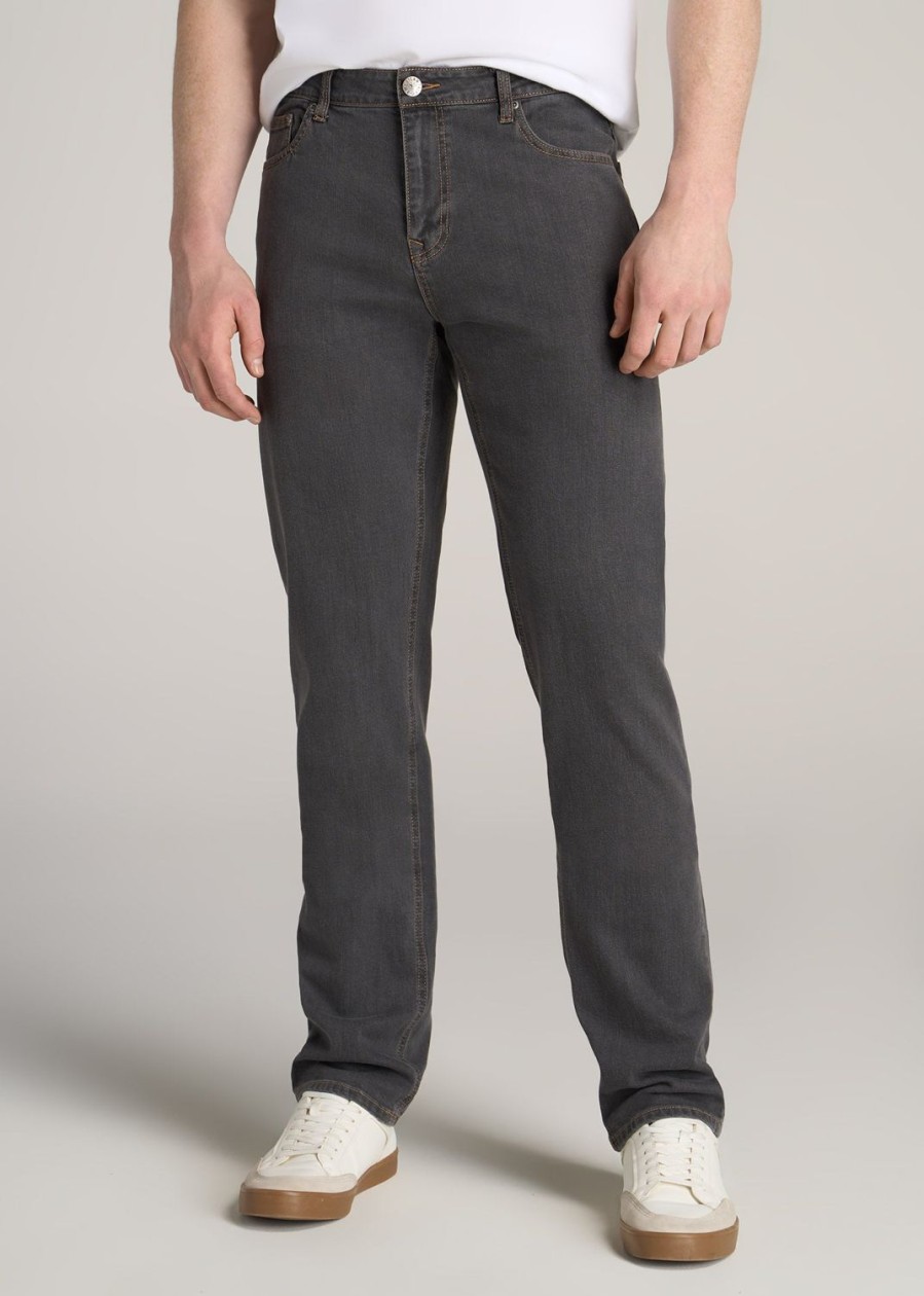 Men American Tall Jeans | J1 Straight Leg Jeans For Tall Men In Grey Grey Denim