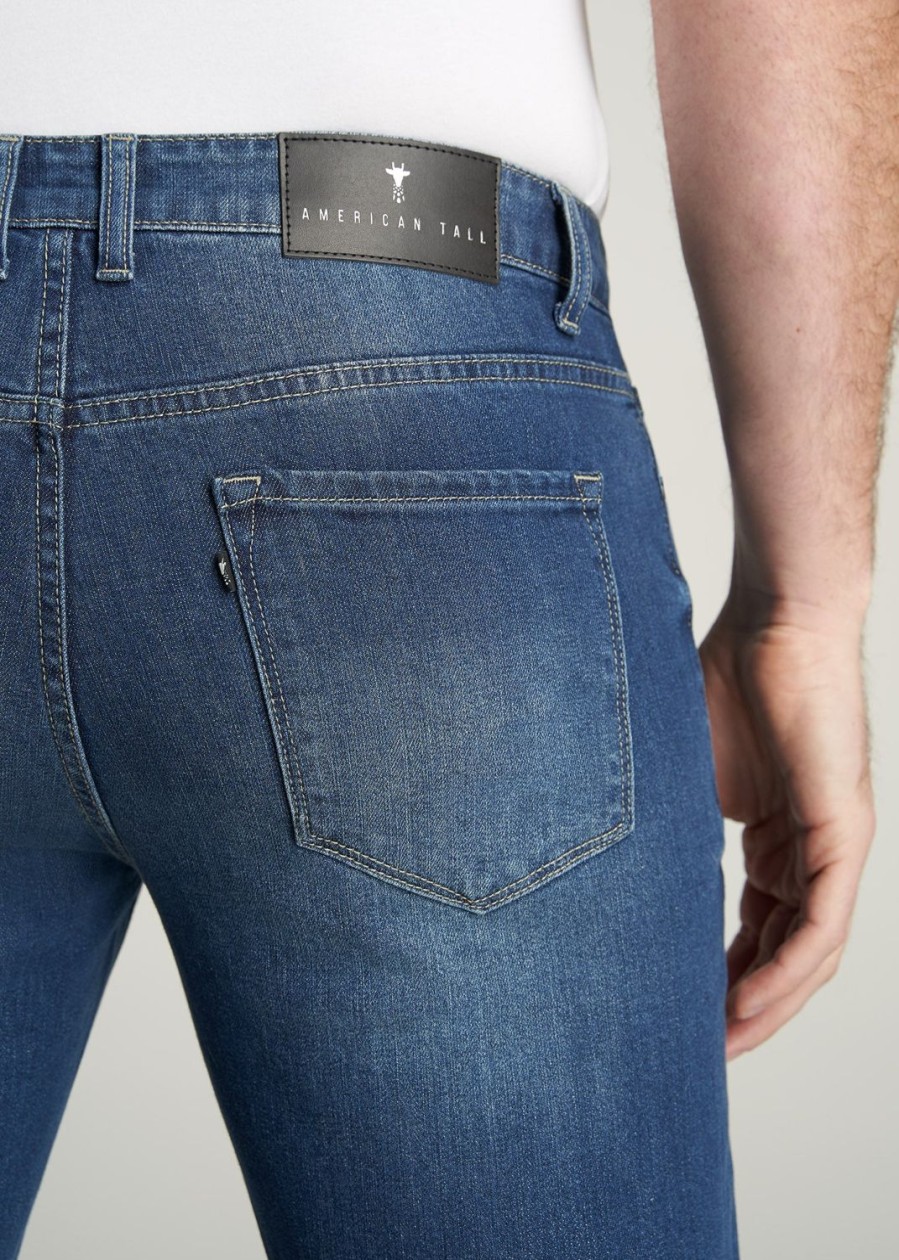 Men American Tall Jeans | Carman Tapered Jeans For Tall Men In Classic Blue