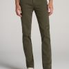 Men American Tall Jeans | Dylan Slim-Fit Jeans For Tall Men In Olive Green Wash