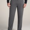 Men American Tall Athletic Pants | Weekender Stretch Men'S Tall Lounge Pant In Charcoal Mix