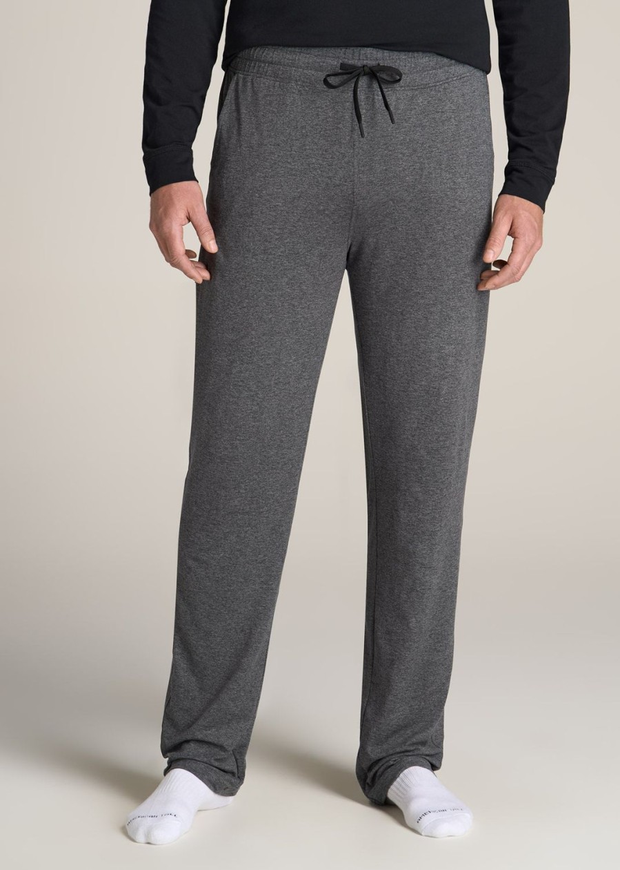 Men American Tall Athletic Pants | Weekender Stretch Men'S Tall Lounge Pant In Charcoal Mix