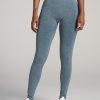 Women American Tall Athletic Pants | Seamless Leggings For Tall Women In Bright Navy Heather