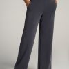 Women American Tall Athletic Pants | Wide Leg Ultra High Rise Pant For Tall Women In Charcoal Rinse