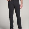 Men American Tall Pants + Chinos | Tapered-Fit Traveler Pants For Tall Men In Black