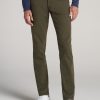 Men American Tall Jeans | Carman Tapered Jeans For Tall Men In Olive Green Wash