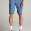 Men American Tall Shorts | Premium Hybrid Shorts For Tall Men In Chambray