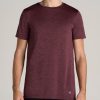 Men American Tall Tees + Tanks | A.T. Performance Modern-Fit Athletic Jersey Tall Tee In Rust Red