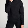 Women American Tall Hoodies + Sweatshirts | Wearever Fleece Relaxed Fit Women'S Tall Hoodie In Black