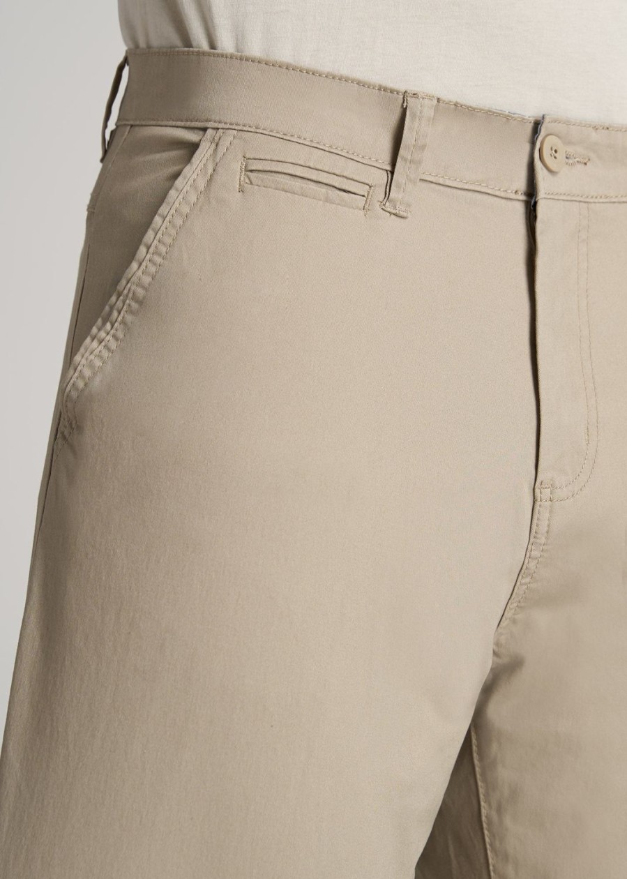 Men American Tall Pants + Chinos | Mason Semi-Relaxed Chinos In Pants For Tall Men Desert Khaki