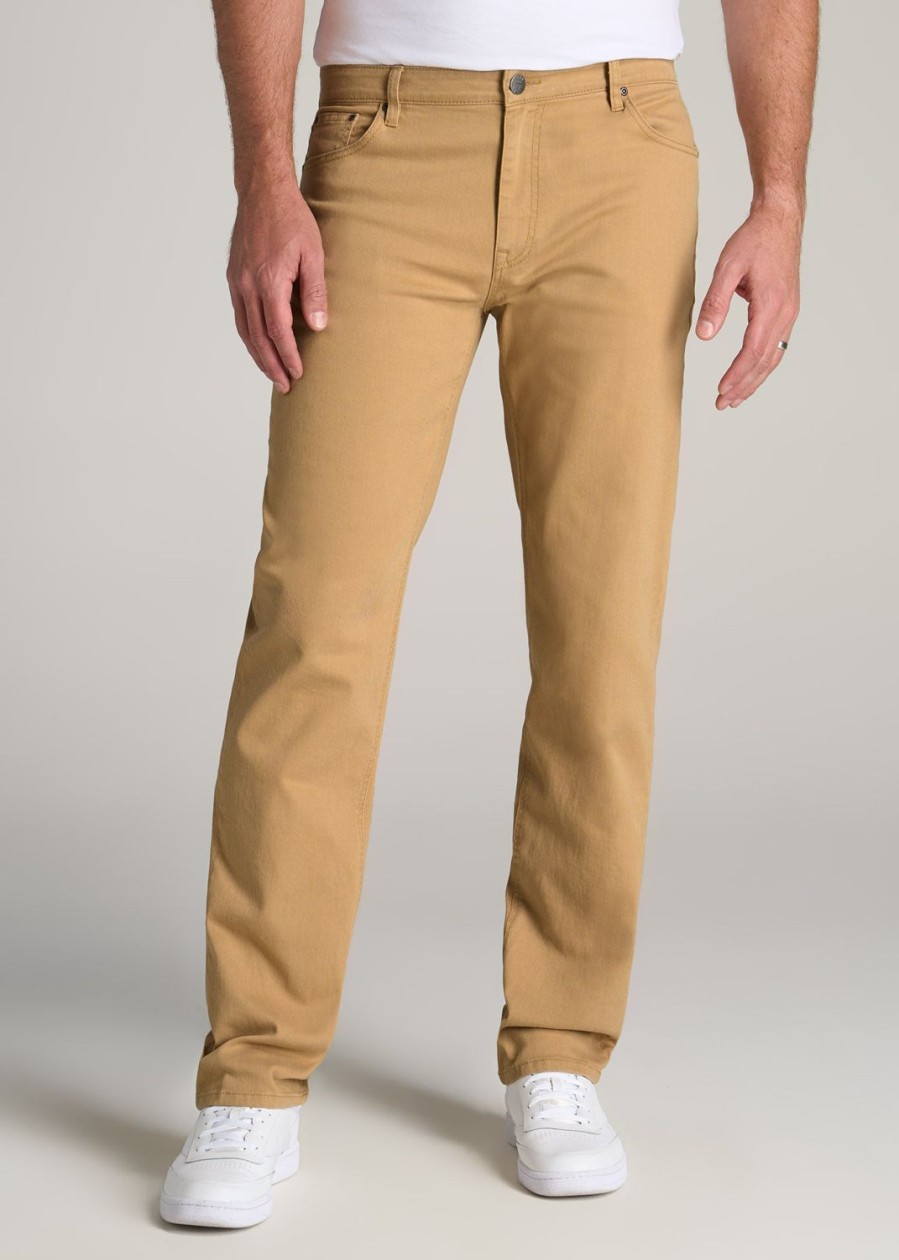 Men American Tall Jeans | J1 Straight Leg Jeans For Tall Men In Desert Sand