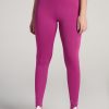 Women American Tall Athletic Pants | Bella Outer-Pocket Tall Women'S Legging In Pink Orchid