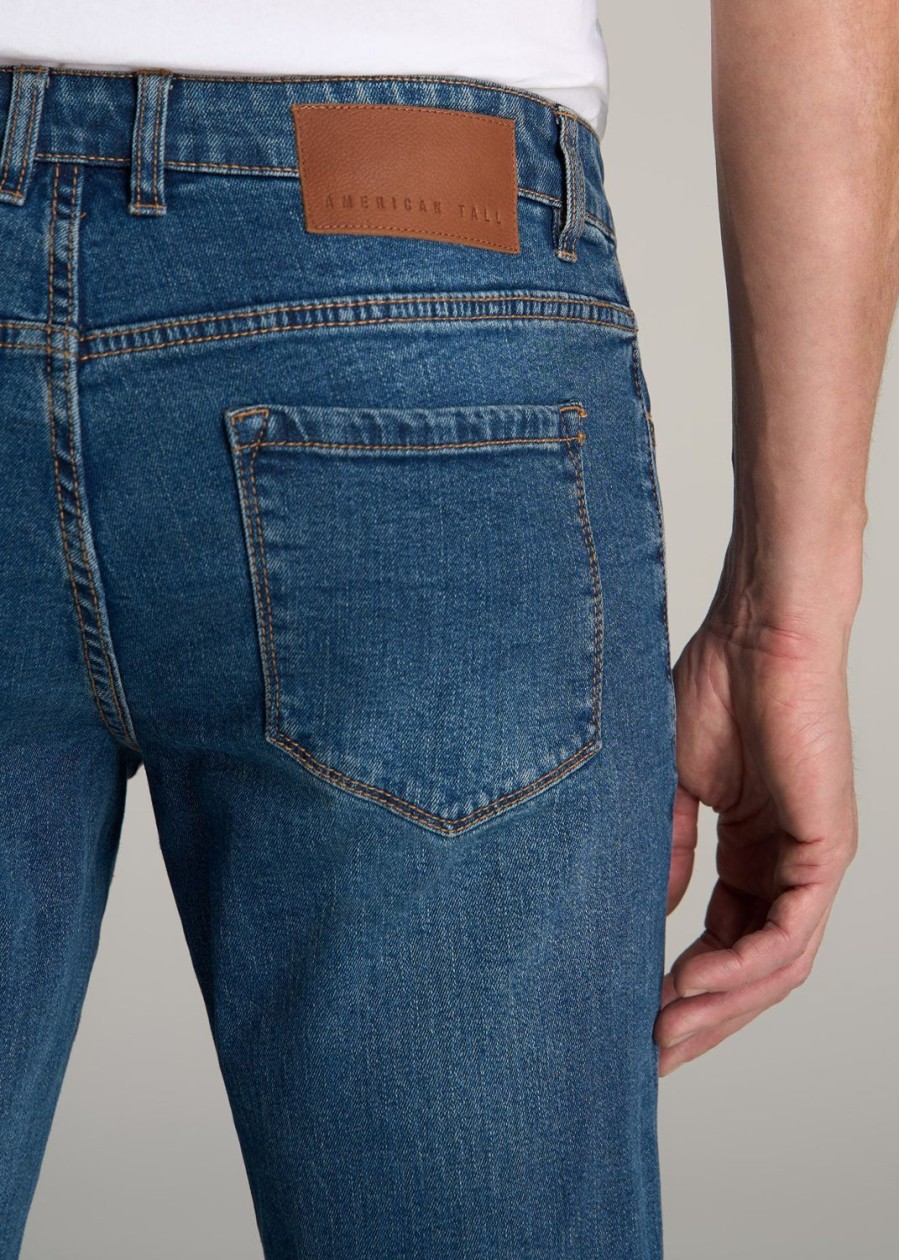 Men American Tall Jeans | Carman Tapered Jeans For Tall Men In Worn Blue