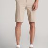 Men American Tall Shorts | Premium Hybrid Shorts For Tall Men In Clay