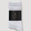 Women American Tall Socks | Women'S Mid Crew Socks (X-Large Size: 10-13) | White 3 Pack