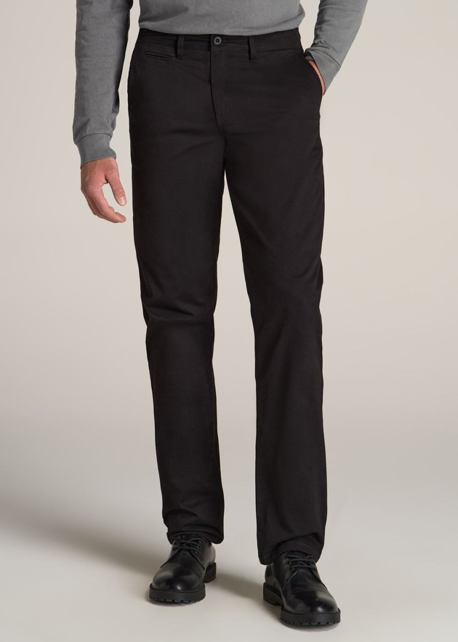 Men American Tall Pants + Chinos | J1 Straight Leg Chinos In Pants For Tall Men Black