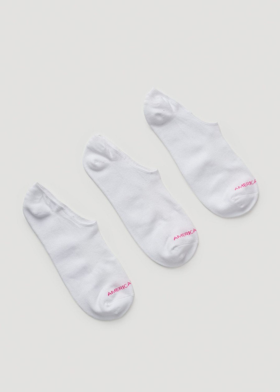 Women American Tall Socks | Women'S No-Show Socks (X-Large Size: 10-13) | White 3 Pack