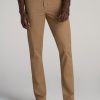 Men American Tall Pants + Chinos | Carman Tapered Chinos In Pants For Tall Men Russet Brown