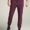 Men American Tall Athletic Pants | Wearever French Terry Men'S Tall Joggers In Maroon