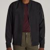 Men American Tall Jackets + Coats | Bomber Jackets For Tall Men In Black