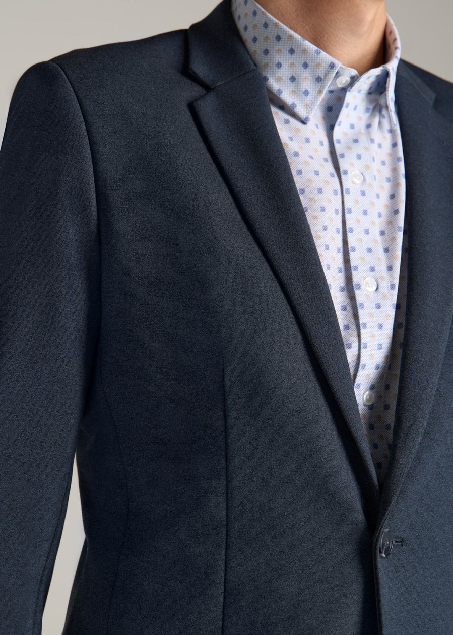 Men American Tall Jackets + Coats | Men'S Tall Blazer In Blue Steel