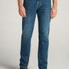 Men American Tall Jeans | Lj&S Straight Leg Jeans For Tall Men In Machine Blue