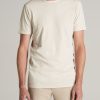 Men American Tall Tees + Tanks | Regular-Fit Slub Tee In Tall Men'S Shirts Oatmeal