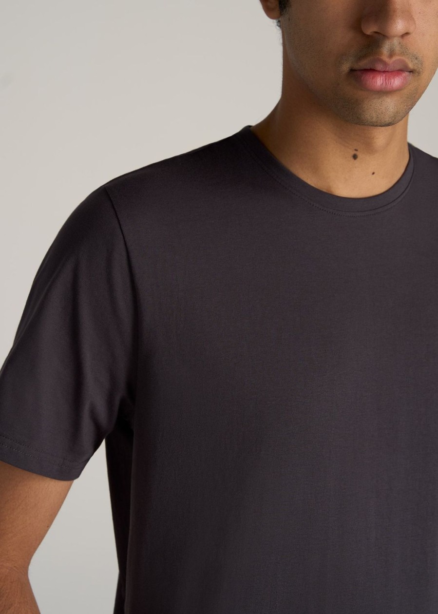 Men American Tall Tees + Tanks | The Everyday Regular-Fit Crewneck Tall Men'S T-Shirt In Charcoal